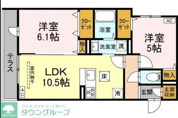 グリーンハウスの物件間取画像